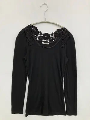 le.coeur blanc/ルクールブラン/Tシャツ/カットソー/トップス/ブラック/38