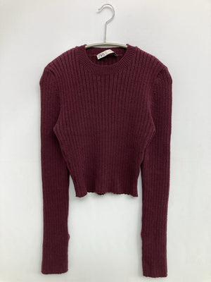 ZARA/ザラ/ニット/セーター/トップス/レッド/EUR L/USA L/MEX 30