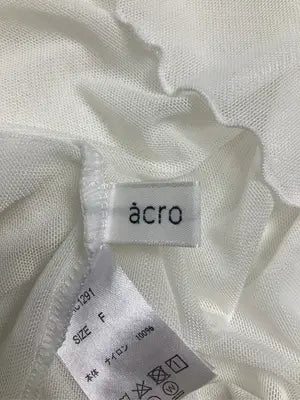 ACRO/Tシャツ/カットソー/トップス/ホワイト/F