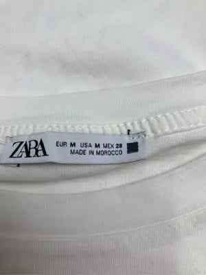 ZARA/ザラ/Tシャツ/カットソー/トップス/ホワイト/USA M