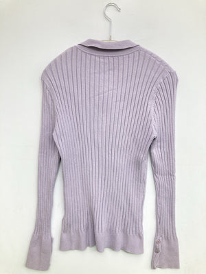 SAISON DE PAPILLON/セゾンドゥパピヨン/Tシャツ/カットソー/トップス/パープル/M