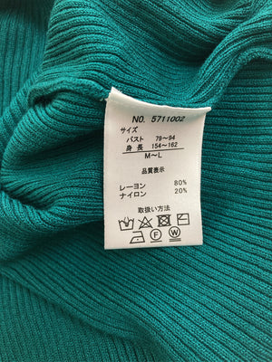 ニット/セーター/トップス/グリーン/M-L
