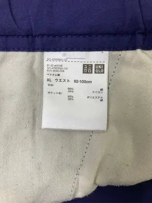 UNIQLO/ユニクロ/カーゴパンツ/パンツ/パープル/XL ウエスト92～100cm