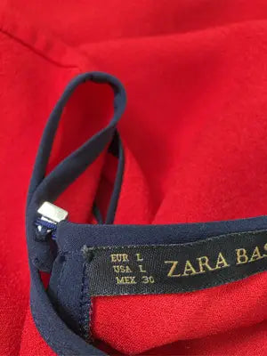 ZARA BASIC/ザラベーシック/ワンピース/ワンピース/ドレス/レッド/L