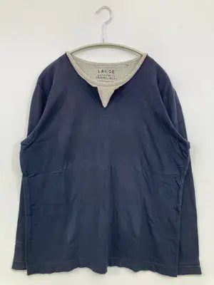 UNIQLO/ユニクロ/Tシャツ/カットソー/トップス/ネイビー/L