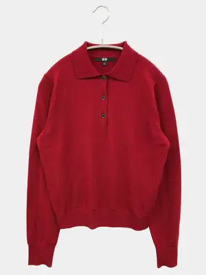 UNIQLO/ユニクロ/ニット/セーター/トップス/レッド/S