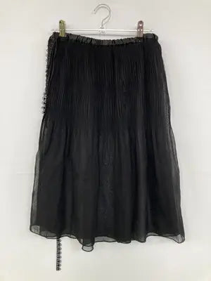ミモレ/半端丈スカート/スカート/ブラック