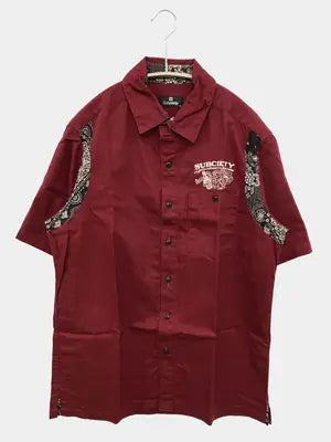 Subciety/サブサエティ/シャツ/ブラウス/トップス/レッド/M