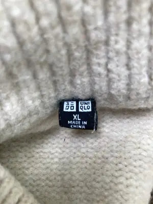 UNIQLO/ユニクロ/ニット/セーター/トップス/ベージュ/XL
