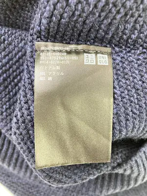 UNIQLO/ユニクロ/ニット/セーター/トップス/ネイビー/M