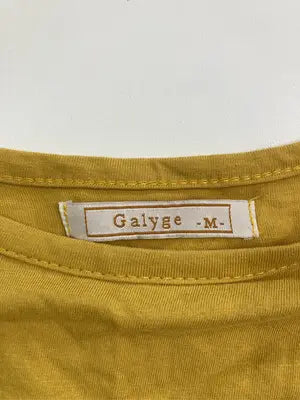 galyge/ガリゲ/Tシャツ/カットソー/トップス/イエロー/M