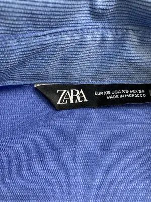 ZARA/ザラ/シャツ/ブラウス/トップス/ブルー/XS