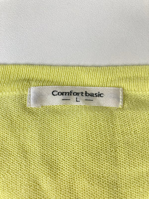 Comfort basic/コンフォートベーシック/カーディガン/ボレロ/トップス/イエロー/L