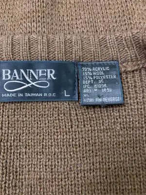 BANNER/ベスト/トップス/ベージュ/L