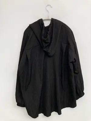 Liu Biao/シャツ/ブラウス/トップス/ブラック/XL