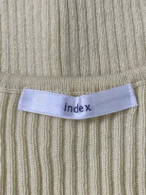 index/インデックス/ニット/セーター/トップス/イエロー/LL