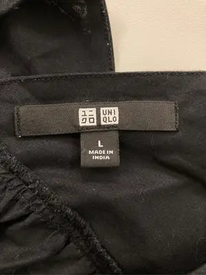 UNIQLO/ユニクロ/シャツ/ブラウス/トップス/ブラック/L