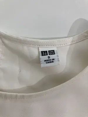 UNIQLO/ユニクロ/ノースリーブ/トップス/ホワイト/S