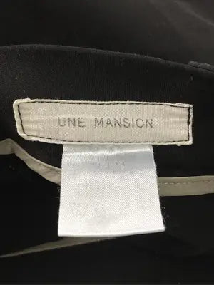UNE MANSION/ウメマンション/スラックス/パンツ/ブラック/M