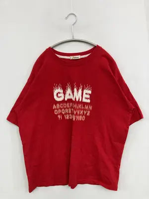banana/Tシャツ/カットソー/トップス/レッド