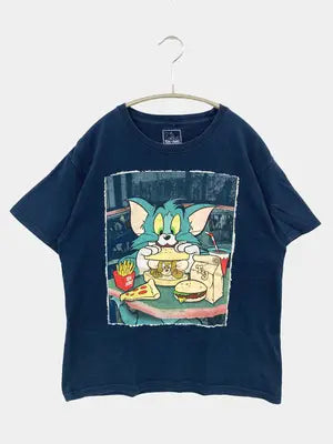 TOM and JERRY/トムアンドジェリー/Tシャツ/カットソー/トップス/ネイビー/XXL(18)