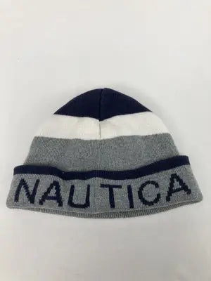 NAUTICA/ノーティカ/ニットキャップ/ビーニー/帽子/グレー