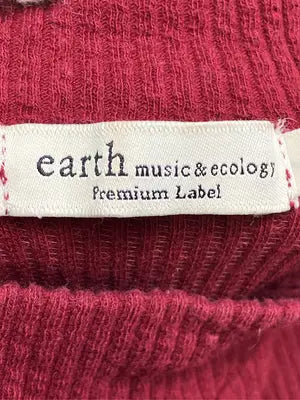 earth music&ecology/アースミュージックアンドエコロジー/ニット/セーター/トップス/レッド/M