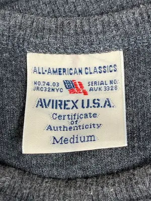 AVIREX/アヴィレックス/Tシャツ/カットソー/トップス/グレー/Medium