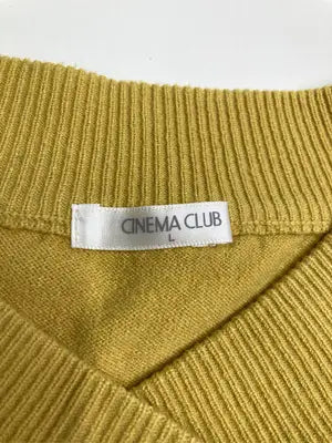 CINEMA CLUB/シネマクラブ/ニット/セーター/トップス/イエロー/L