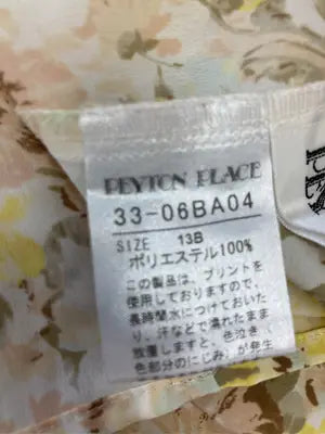 PEYTON PLACE/シャツ/ブラウス/トップス/イエロー/13B