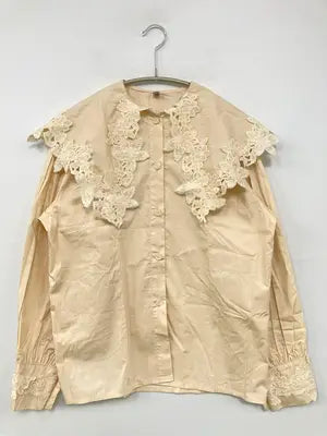 TF008/シャツ/ブラウス/トップス/ベージュ