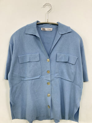 ZARA/ザラ/ニット/セーター/トップス/スカイブルー/EUR S/USA S/MEX 26