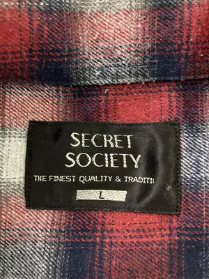 SECRET SOCIETY/シャツ/ブラウス/トップス/レッド/L