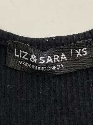 LIZ&SARA/タンクトップ/トップス/ブラック/XS
