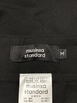 MUSINSA STANDARD/ロングスカート/スカート/ブラック/M