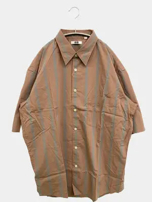 UNIQLO U/ユニクロユー/シャツ/ブラウス/トップス/ブラウン/L