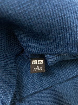 UNIQLO/ユニクロ/ニット/セーター/トップス/ブルー/L