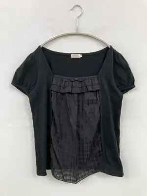 Bon mercerie/ボンメルスリー/Tシャツ/カットソー/トップス/ブラック/38