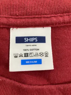 SHIPS/シップス/Tシャツ/カットソー/トップス/レッド/M