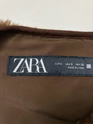 ZARA/ザラ/ベスト/トップス/ブラウン/USA S