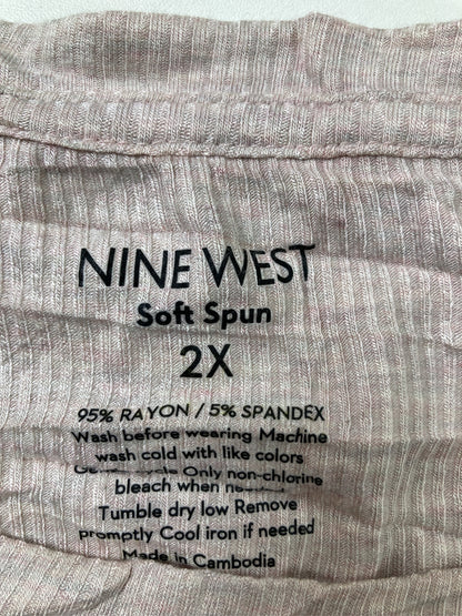 NINE WEST/ナインウエスト/Tシャツ/カットソー/トップス/ベージュ/2X