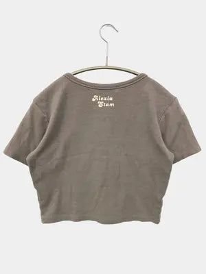 ALEXIA STAM/アリシアスタン/Tシャツ/カットソー/トップス/グレー/F