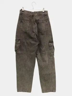 Fashion jeans/ファッションジーンズ/カーゴパンツ/パンツ/ブラック/M