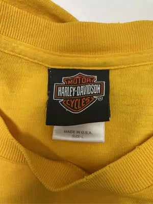 HARLEY-DAVIDSON/ハーレーダビッドソン/Tシャツ/カットソー/トップス/イエロー/L
