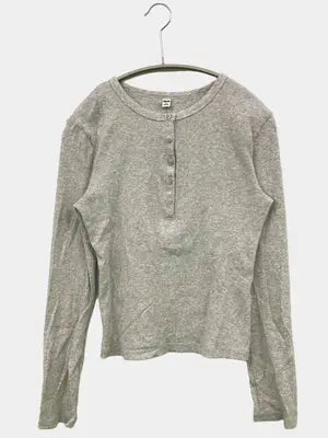 UNIQLO/ユニクロ/Tシャツ/カットソー/トップス/グレー/M