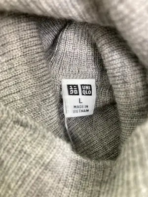 UNIQLO/ユニクロ/ニット/セーター/トップス/グレー/L