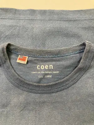 coen/コーエン/Tシャツ/カットソー/トップス/スカイブルー/L