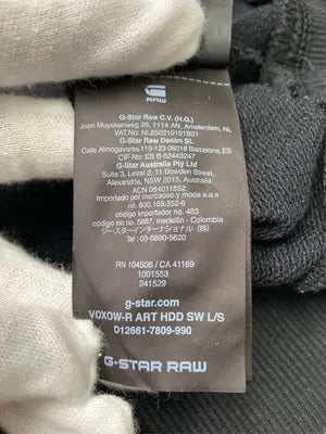 G-STAR RAW/ジースターロゥ/パーカー/トップス/ブラック/S