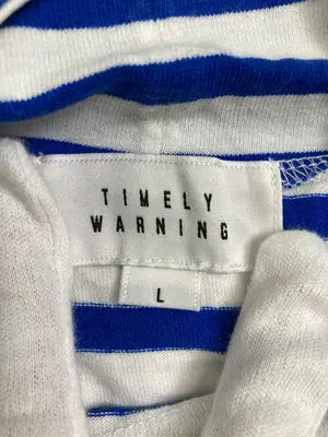 TIMELY WARNING/タイムリーワーニング/Tシャツ/カットソー/トップス/ホワイト/L
