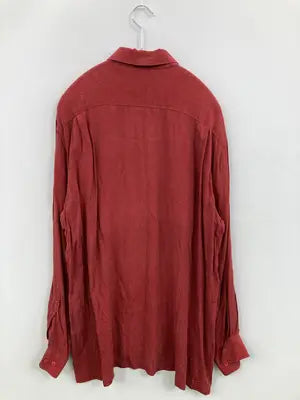 CLUB L/S/シャツ/ブラウス/トップス/レッド/L